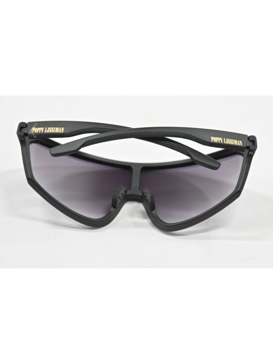 Poppy Lissiman Monza Shield Sunglasses in Black main image 4